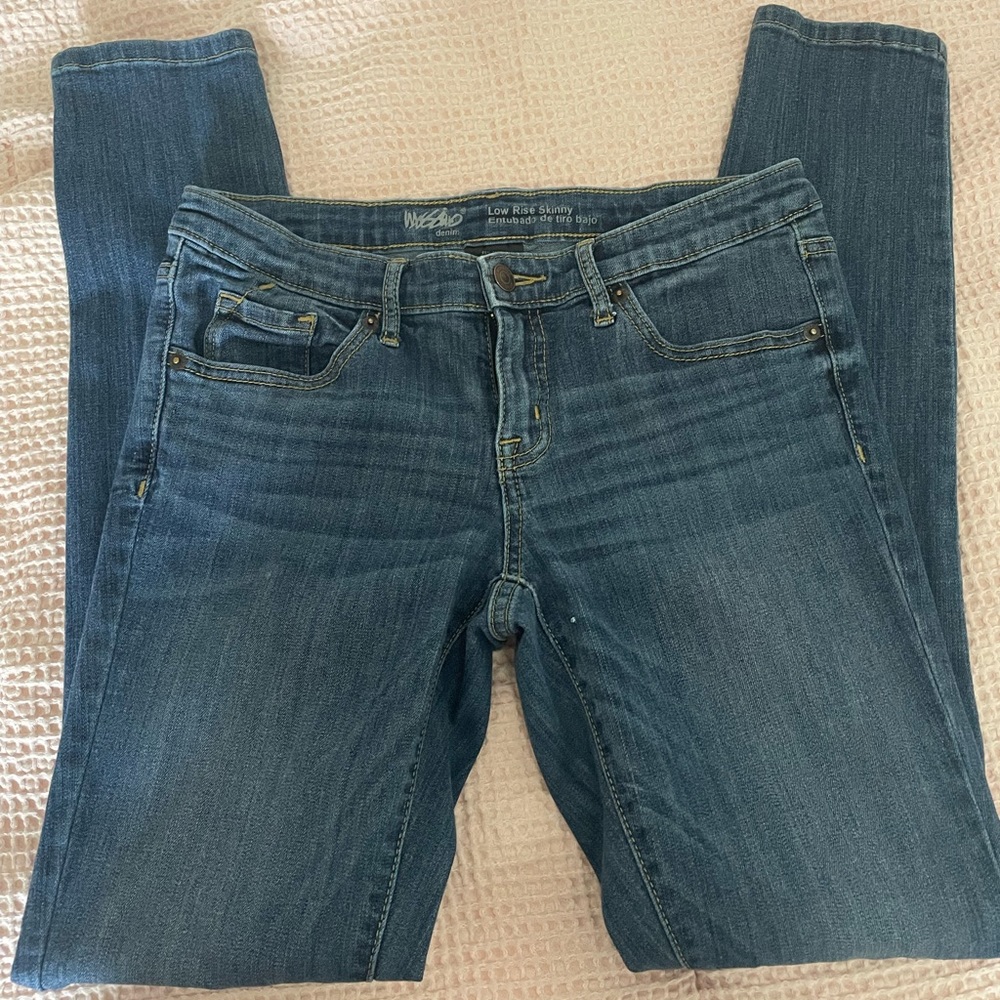 Dark wash denim jeans